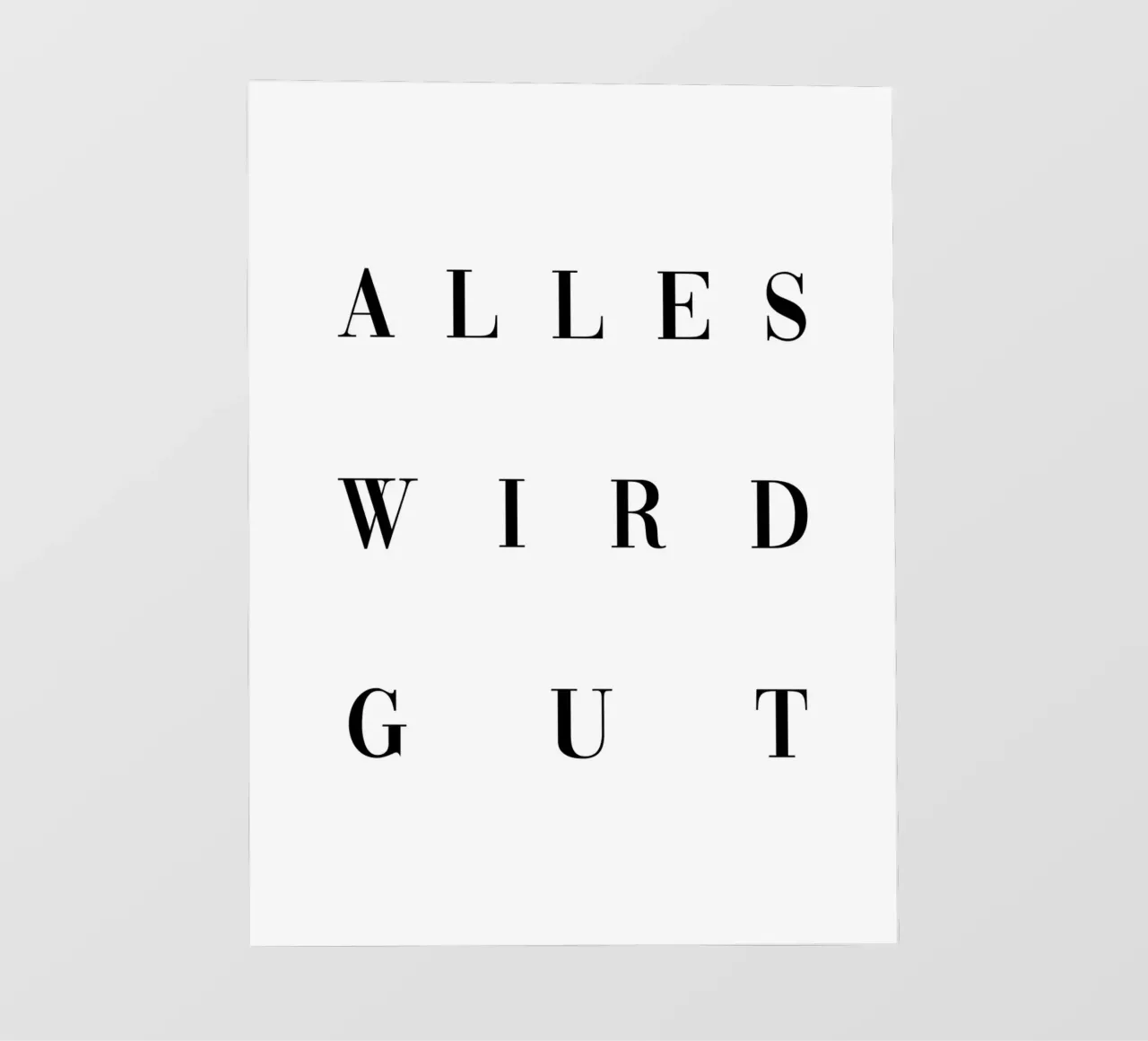 Alles wird gut pellicola backlit da BAINAI QUOTES