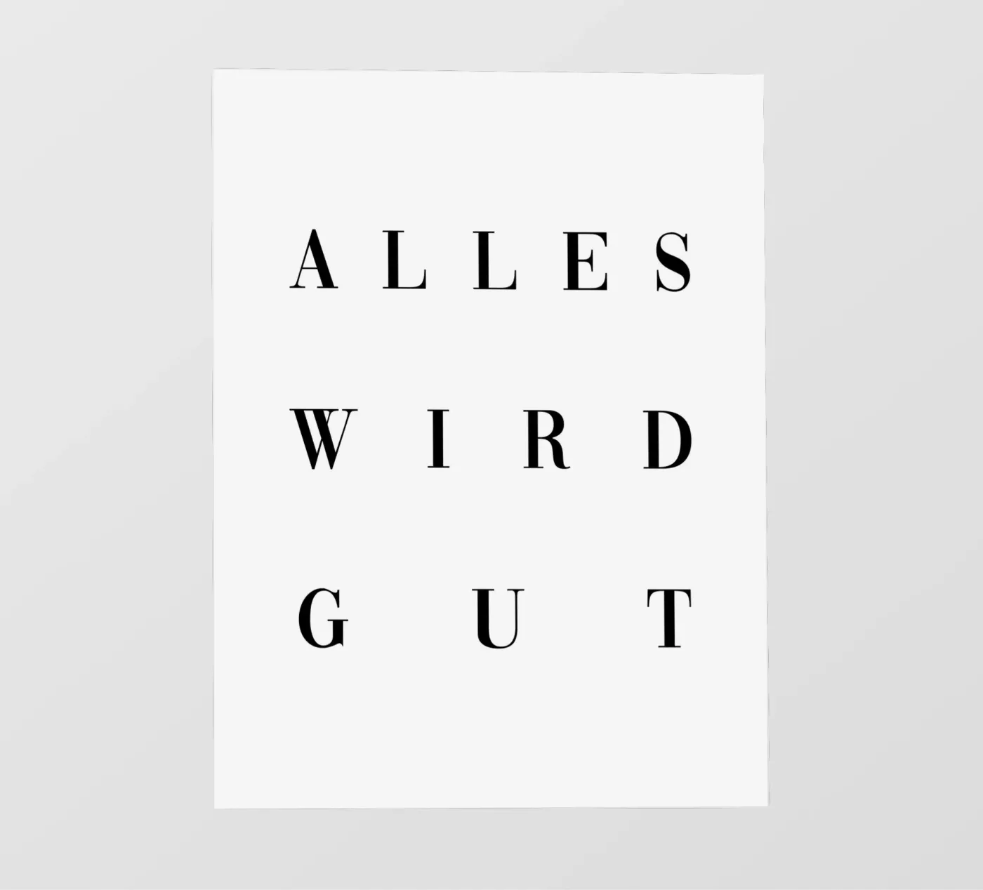 Alles wird gut pellicola backlit da BAINAI QUOTES