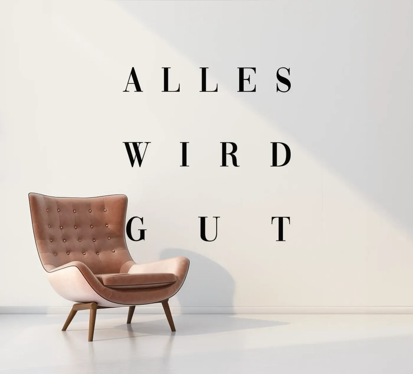 Alles wird gut fotobehang van BAINAI QUOTES