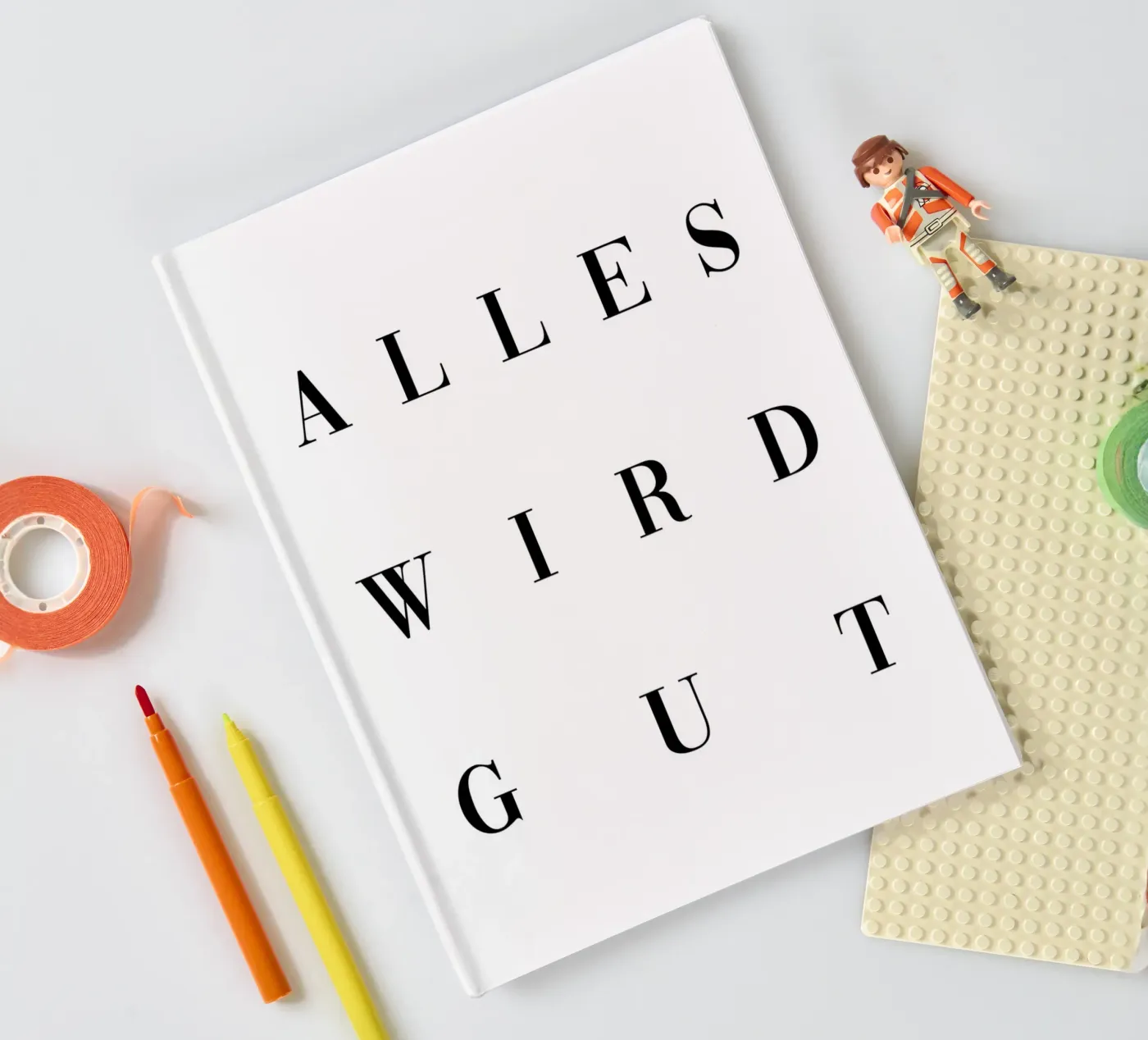 Alles wird gut notebook by BAINAI QUOTES