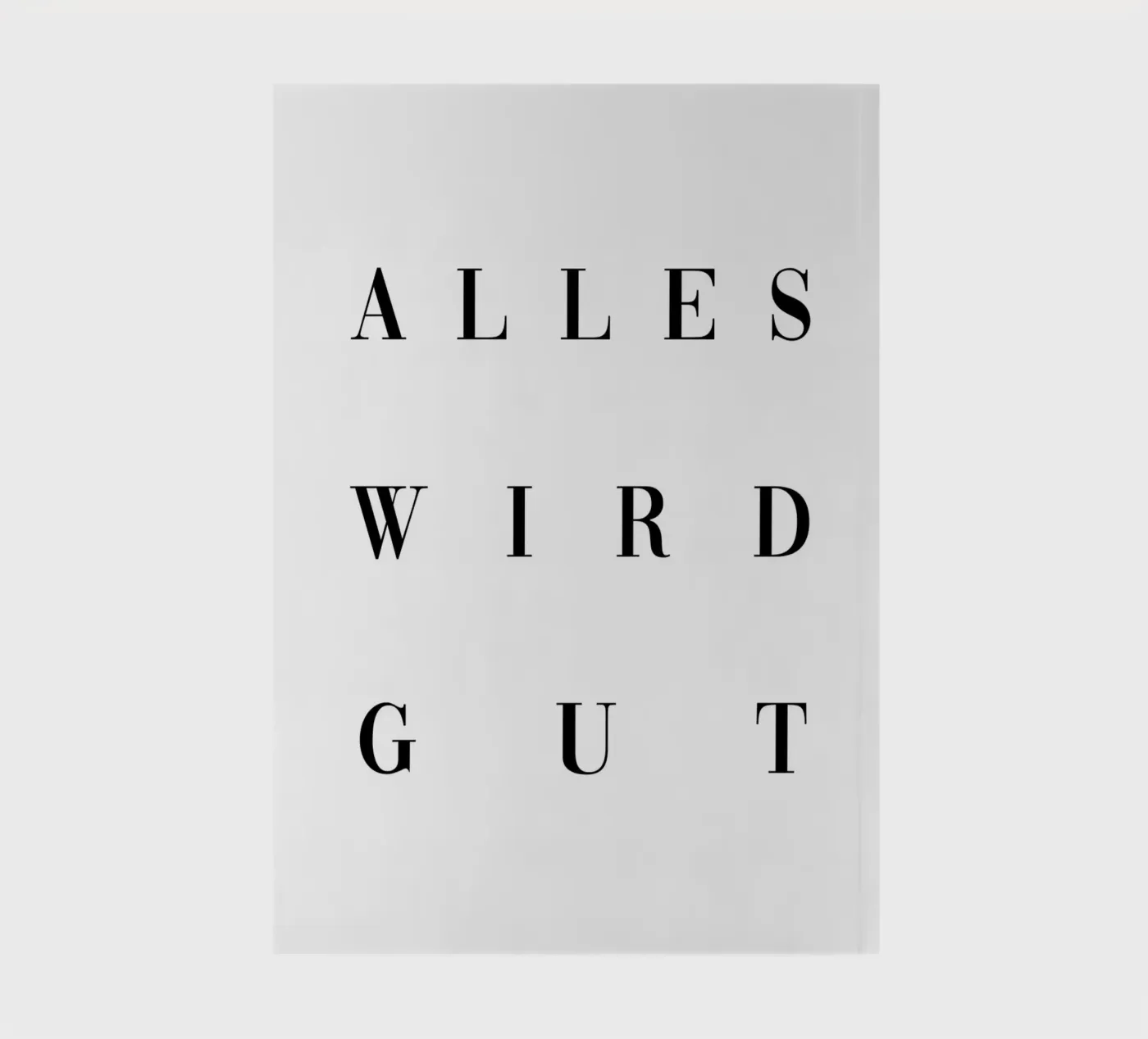 Alles wird gut notebook by BAINAI QUOTES