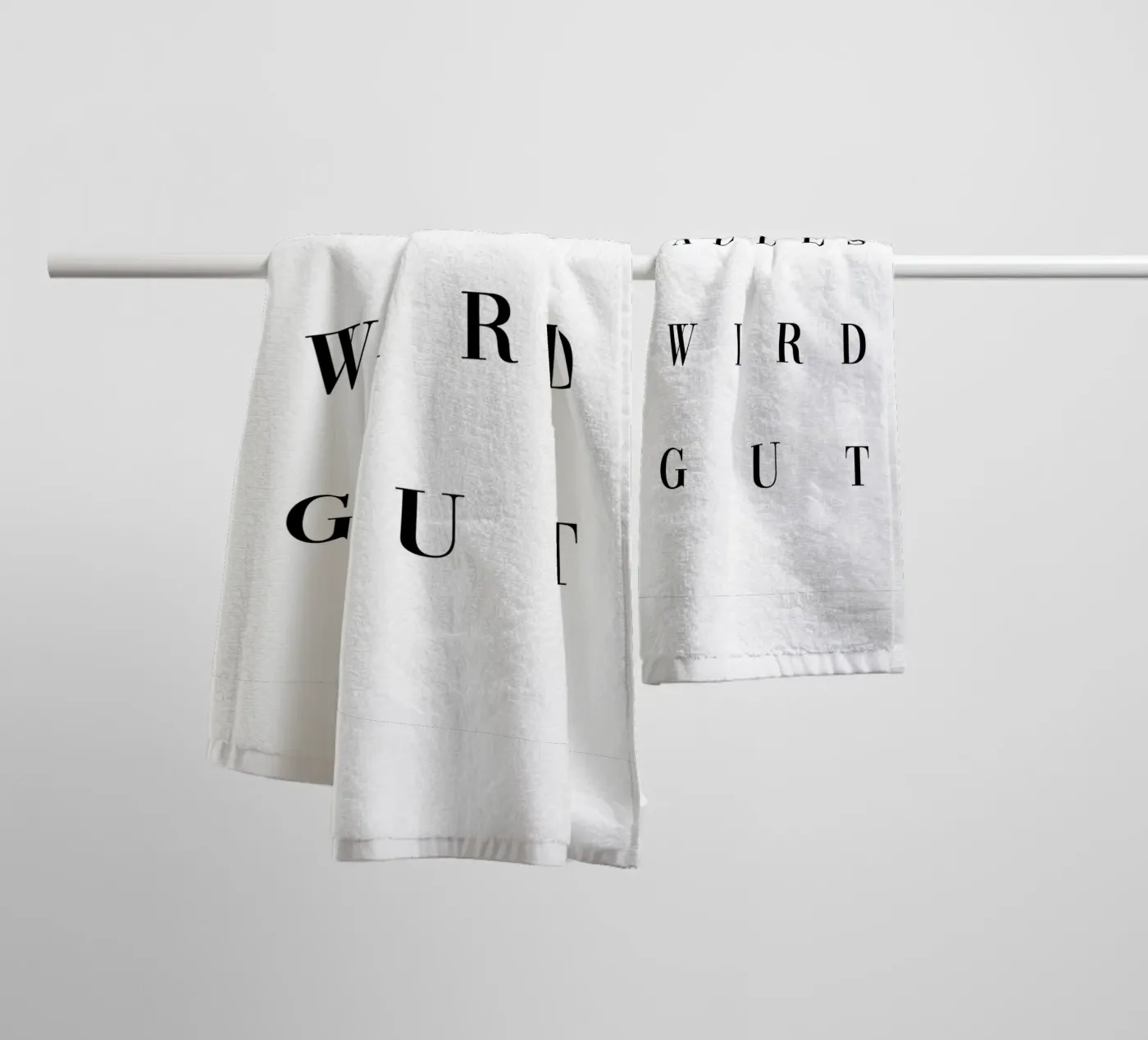 Alles wird gut towel by BAINAI QUOTES