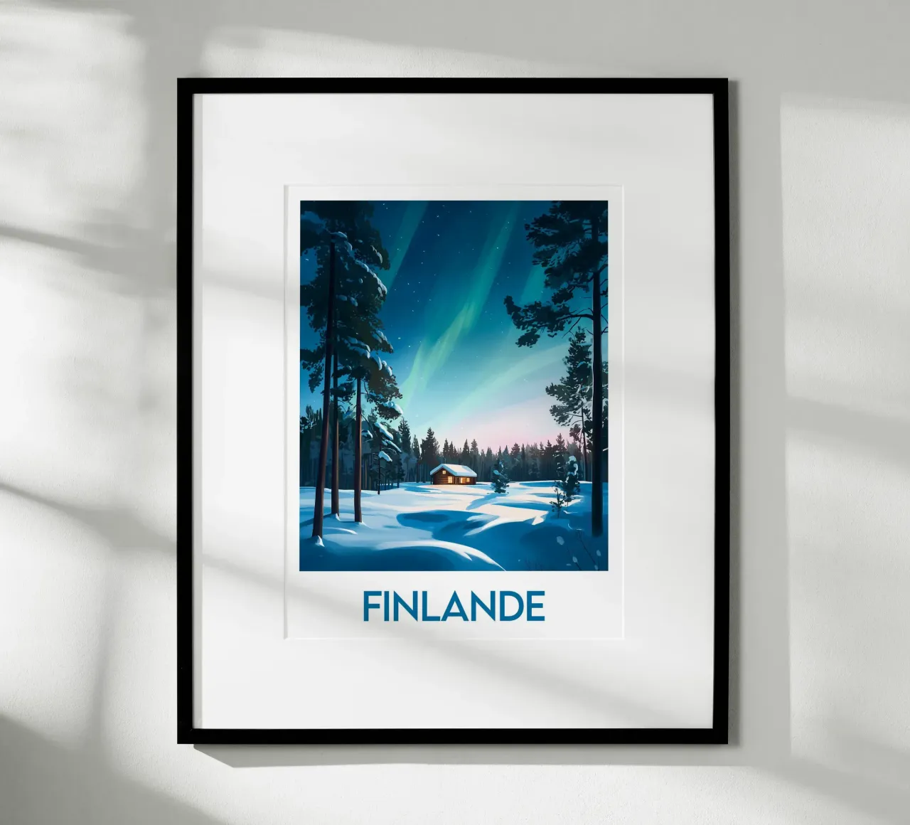 Affiche Finlande poster con telaio in plastica da Frame the World
