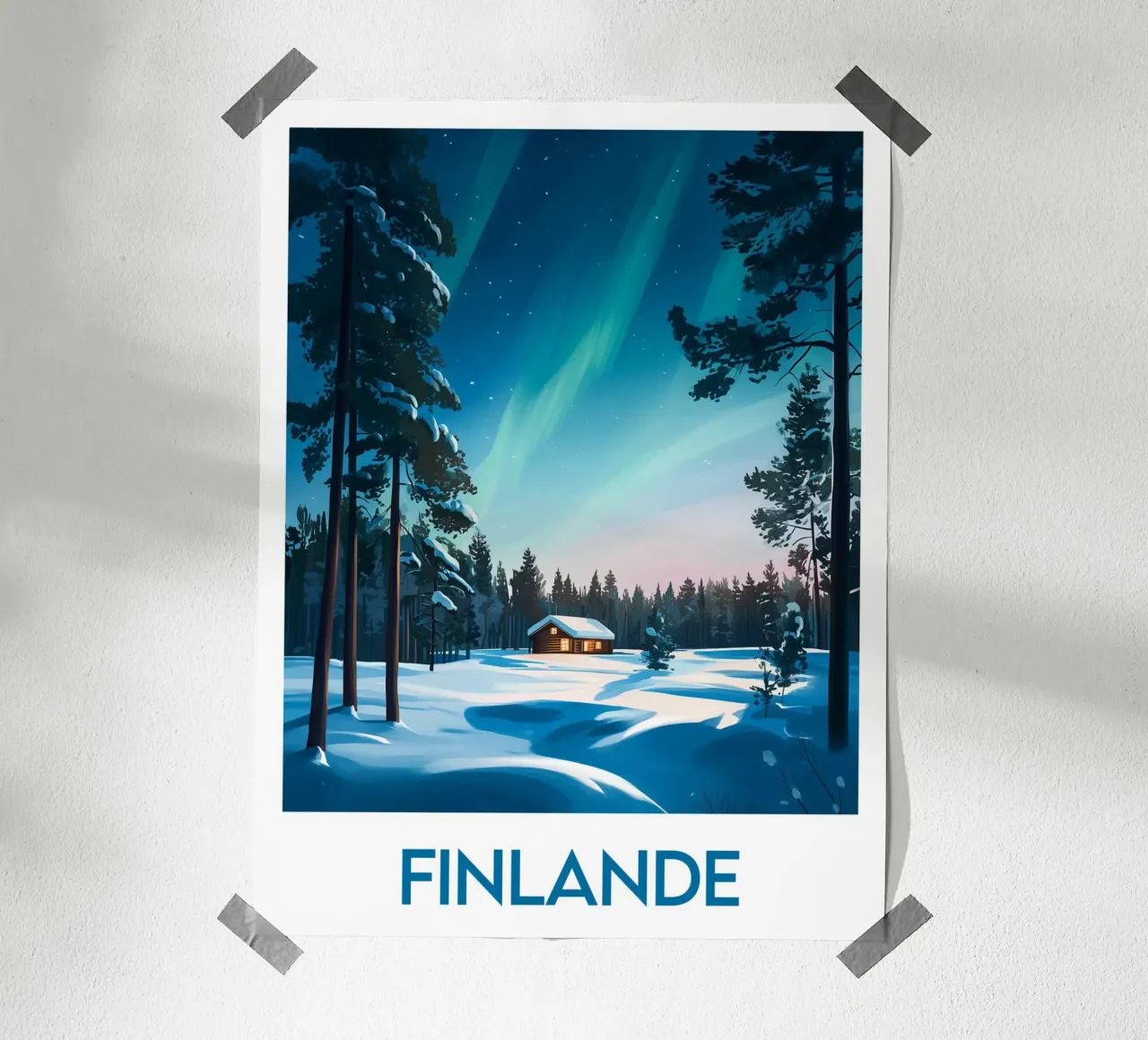 Affiche Finlande poster con telaio in plastica da Frame the World