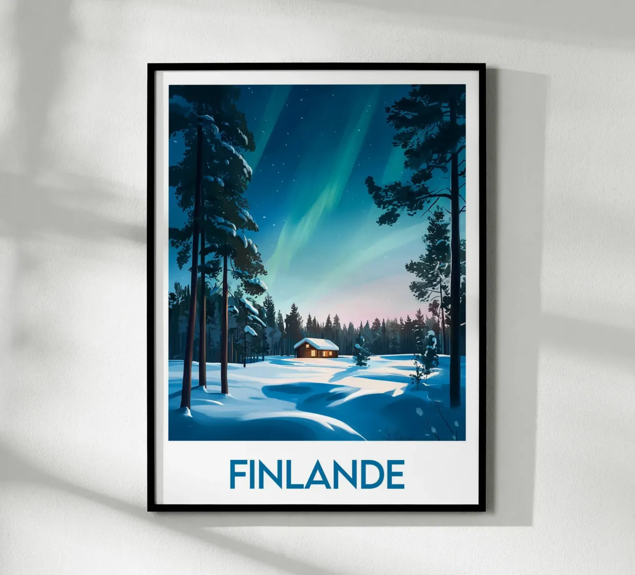 Affiche Finlande poster con telaio in plastica da Frame the World