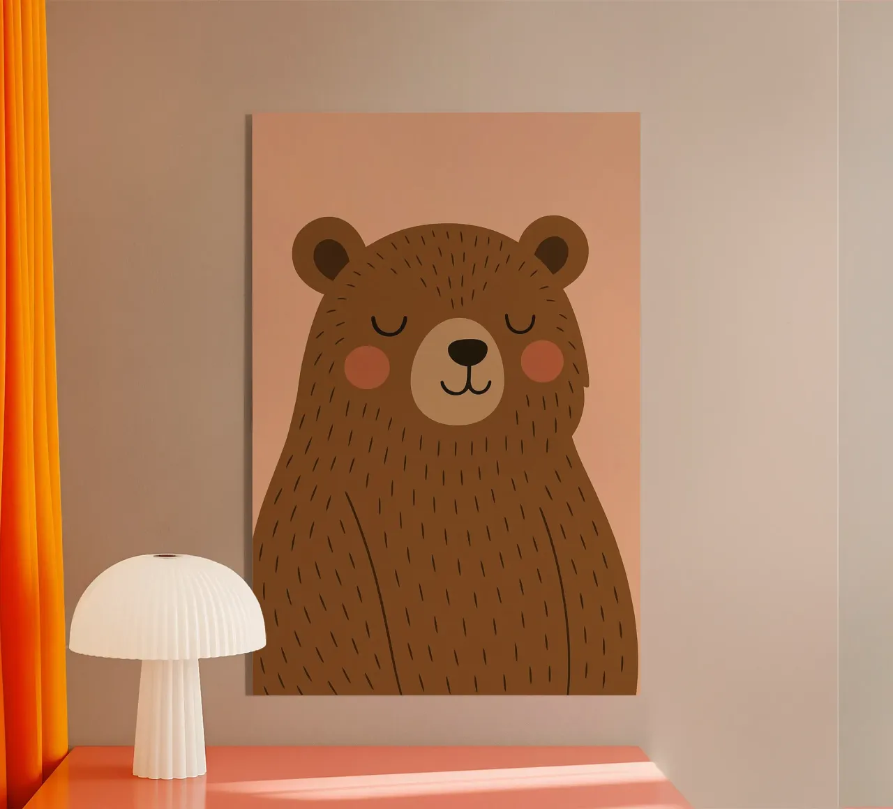 Adorabile orso - Animale per bambini plexiglass da Tiny Tails & Stripes