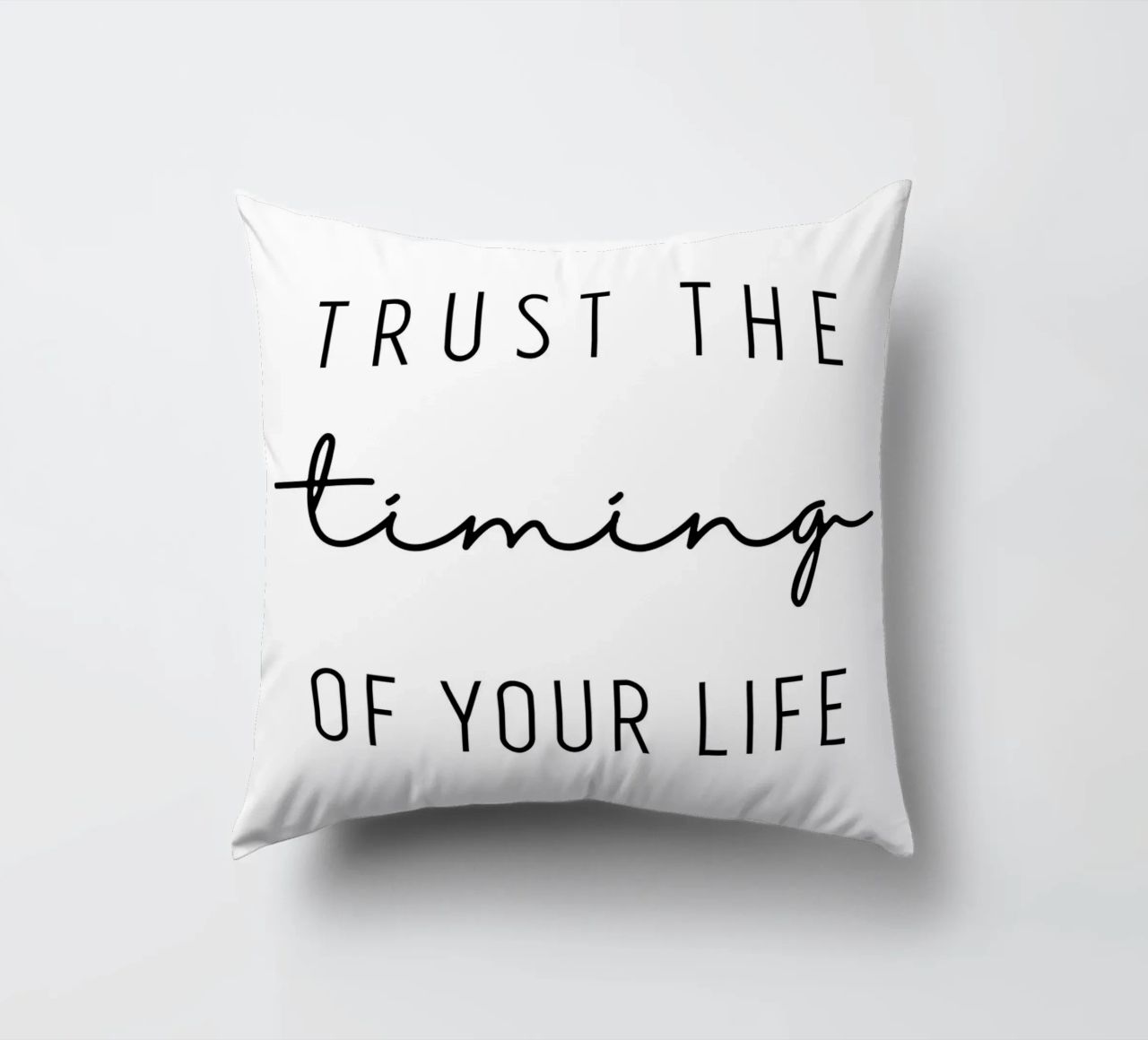 Trust the timing cuscino da BAINAI QUOTES