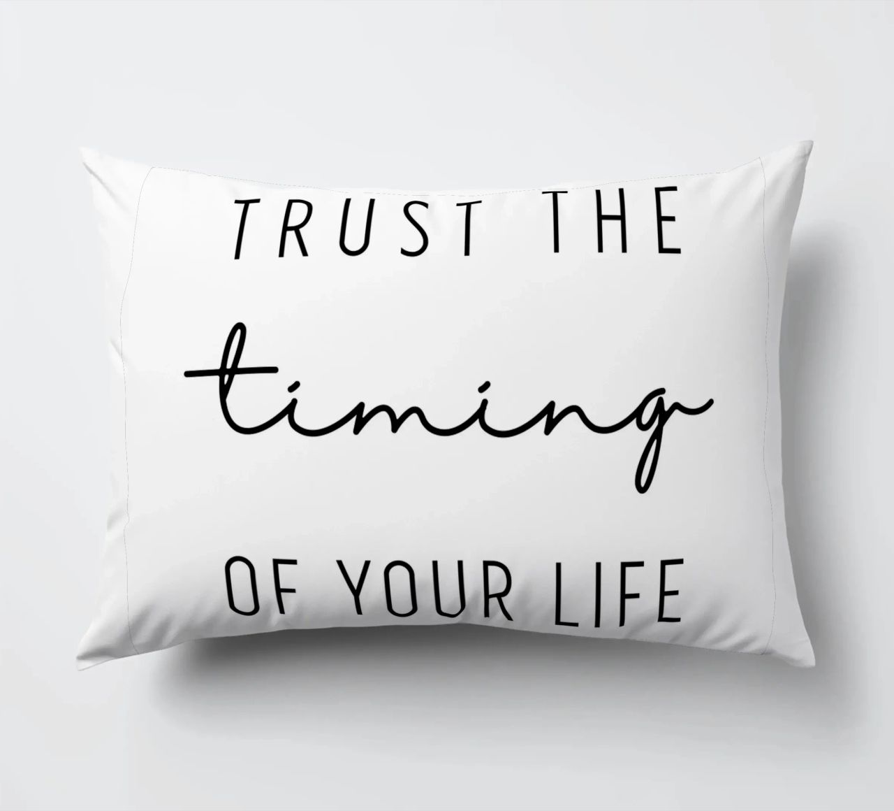 Trust the timing cuscino da BAINAI QUOTES
