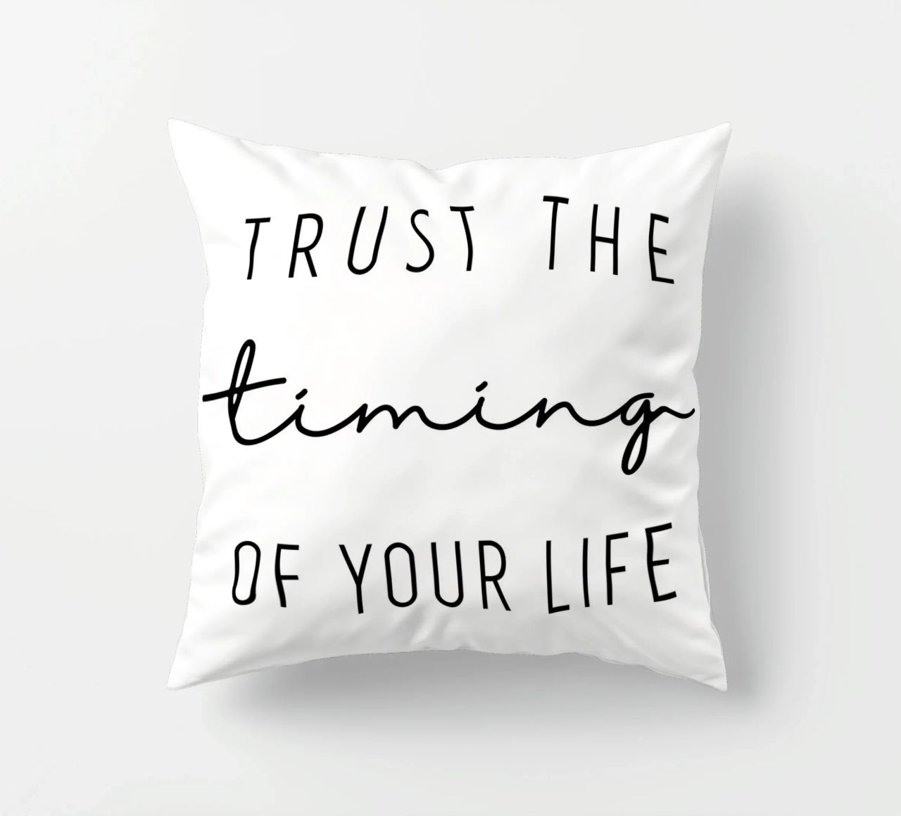 Trust the timing cuscino da BAINAI QUOTES