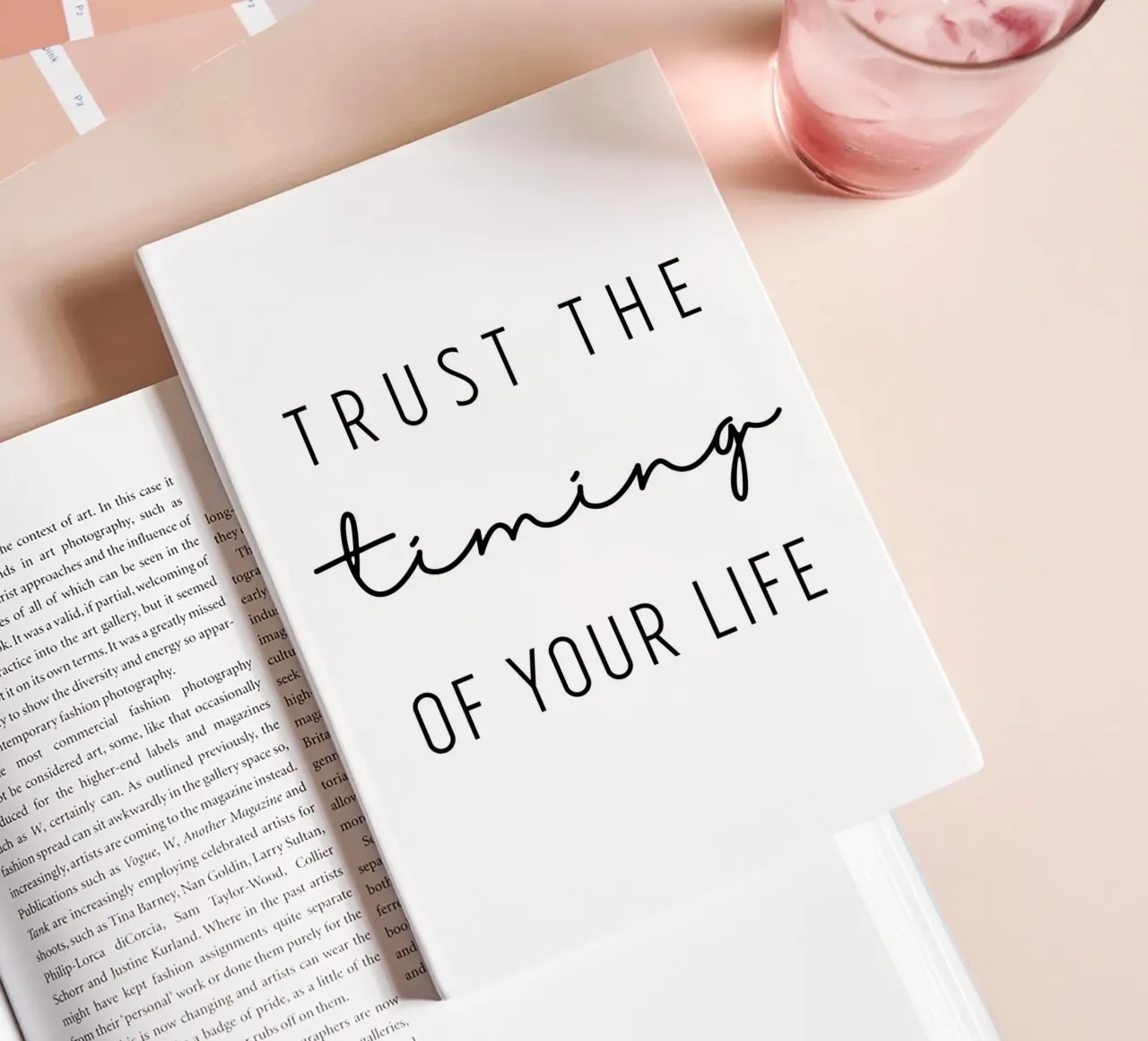 Trust the timing notebook by BAINAI QUOTES