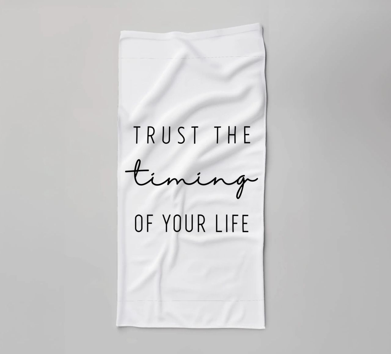 Trust the timing asciugamano da bagno da BAINAI QUOTES
