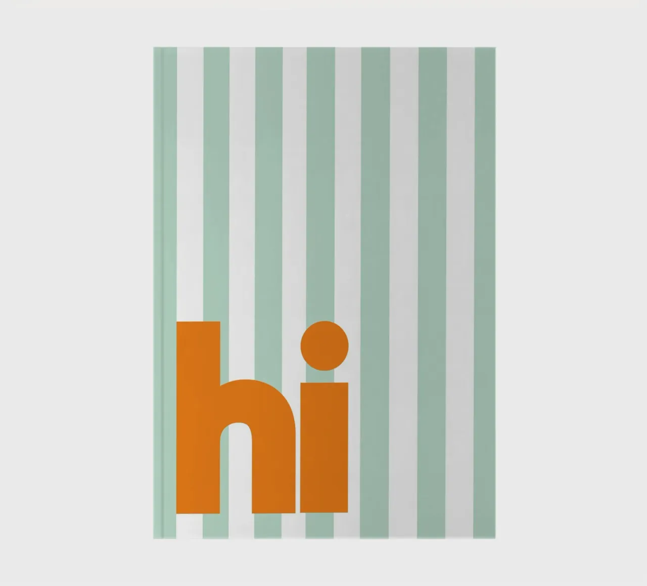 Hi - grüne Streifen notebook by BAINAI QUOTES