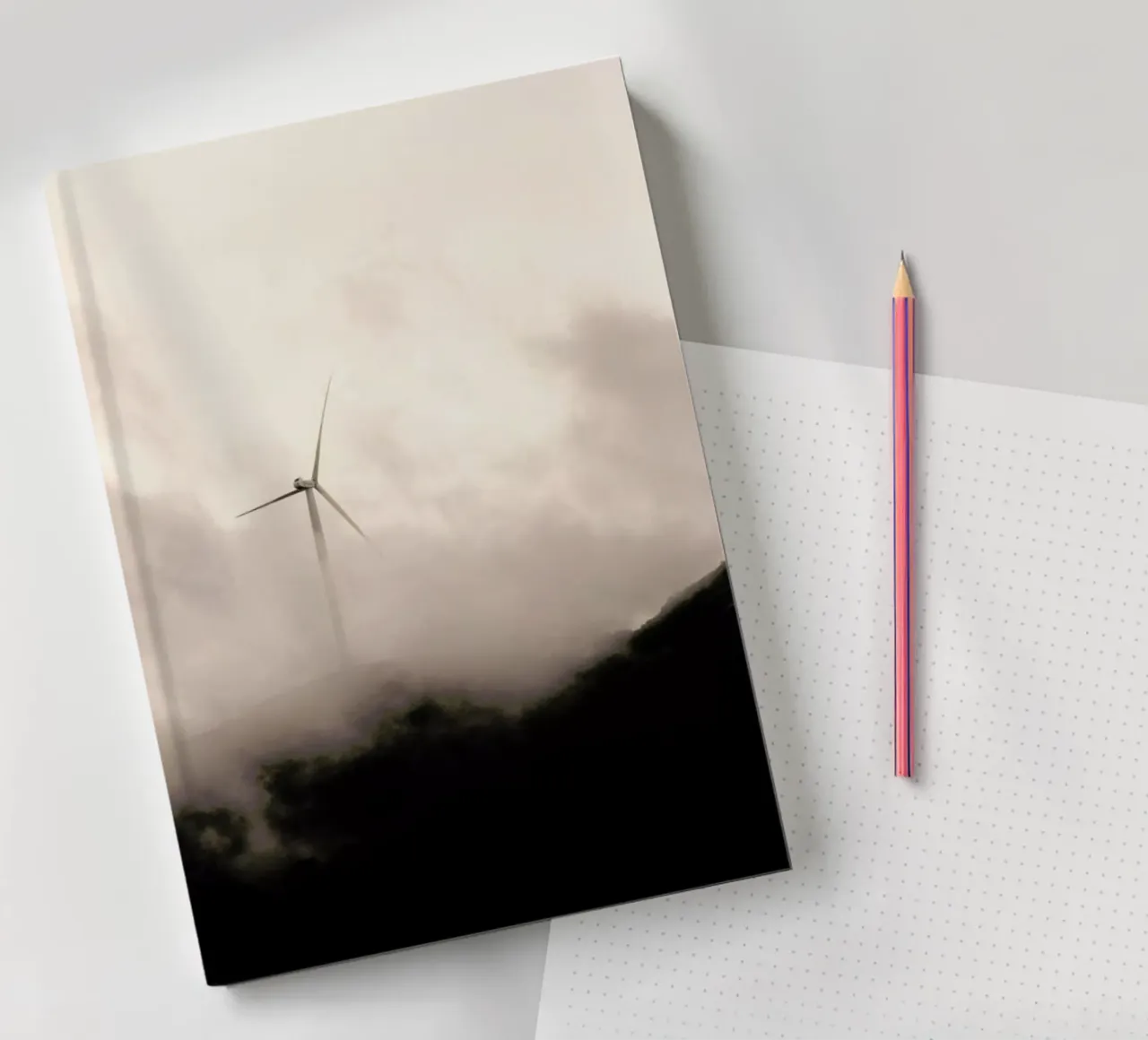 Foggy Peak notebook by Babett Schultze