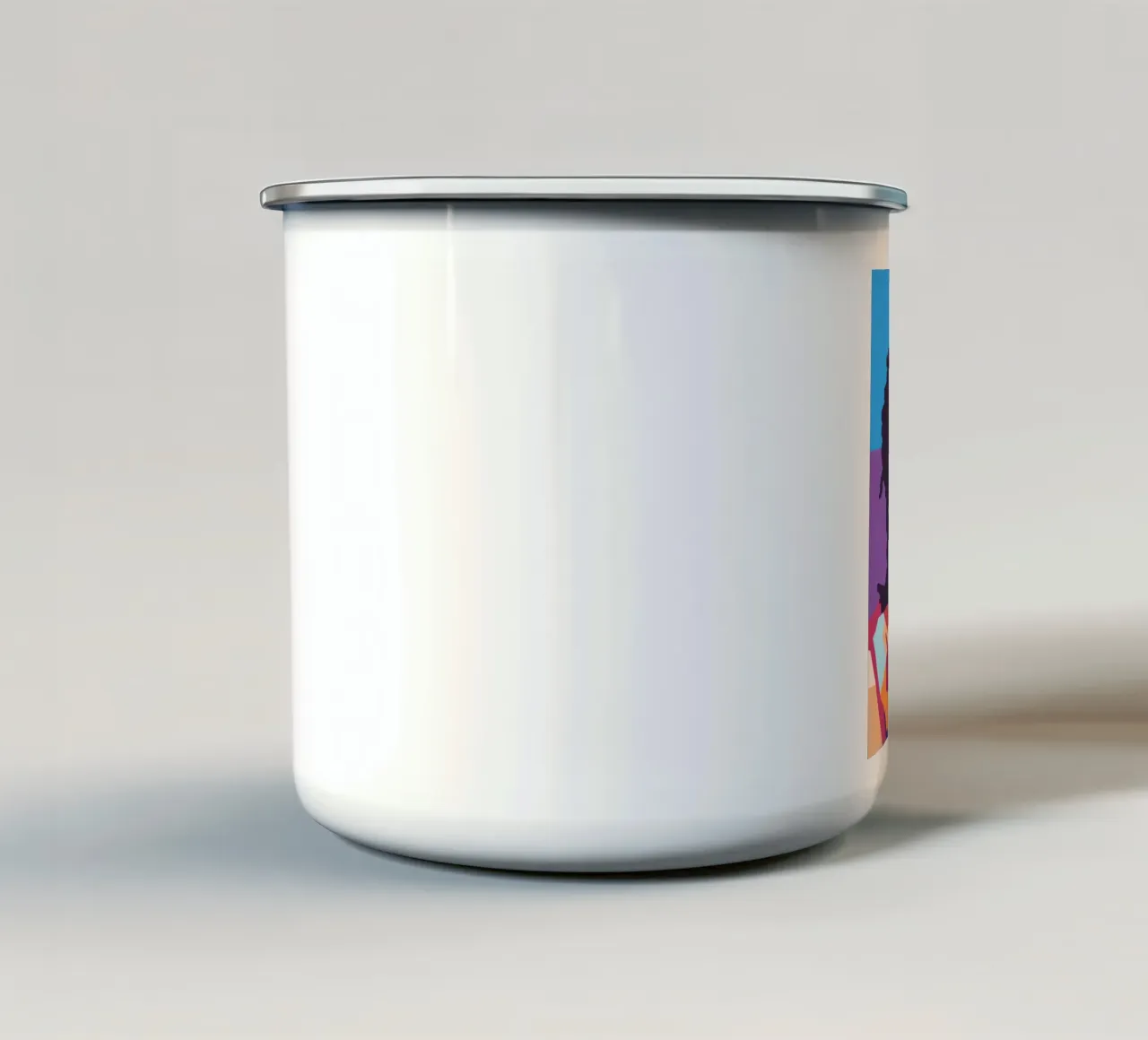 Ritratto pop art di Lauryn Hill tazza in smalto da Hantamrata