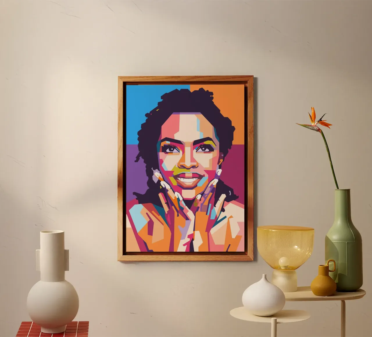 Lauryn Hill pop art portrait forex plate by Hantamrata
