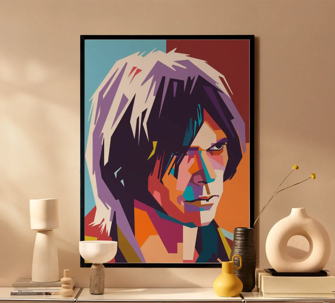 Neil Young pop art portrait hahnemühle by Hantamrata