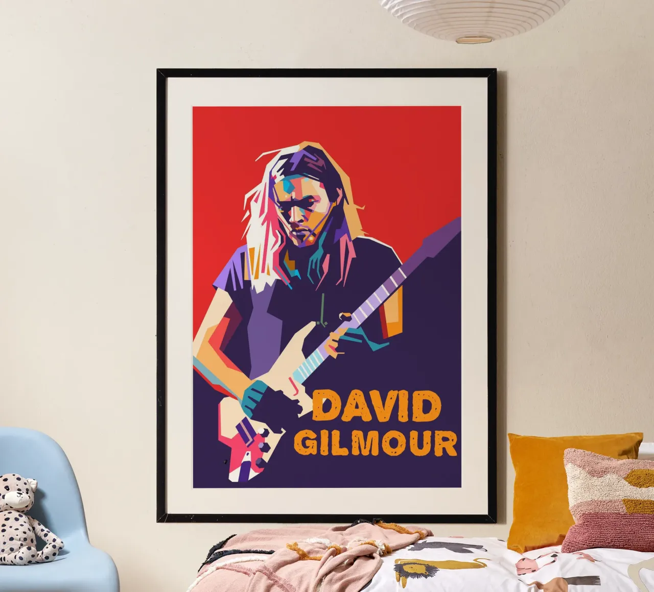 David Gilmour Kunst Poster von Hantamrata