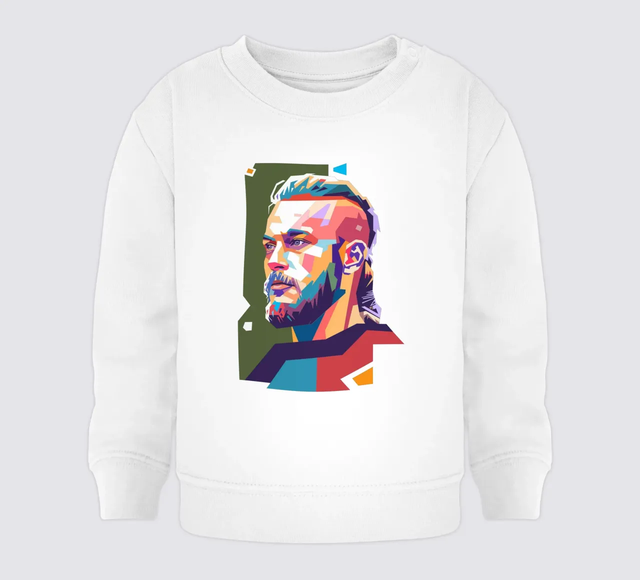 Ragnar Lothbrok il vichingo felpa neonato da Hantamrata