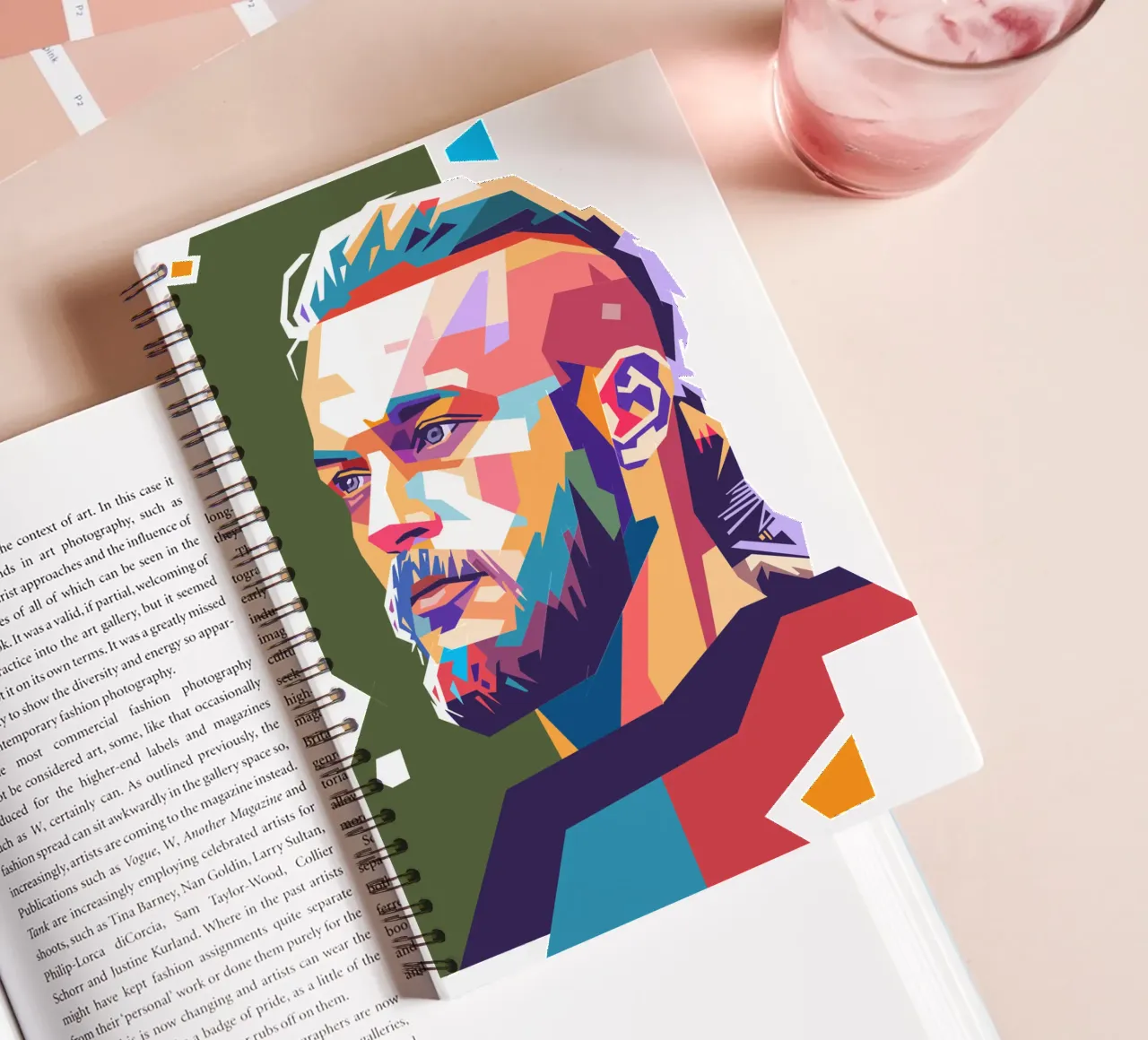 Ragnar Lothbrok the Viking spiral notebook by Hantamrata