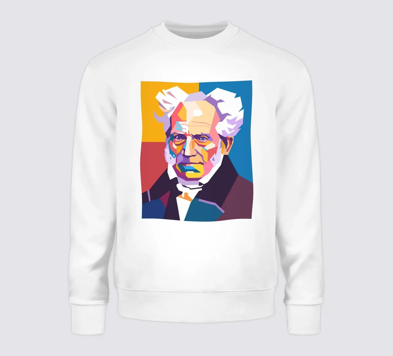 Ritratto pop art di Arthur Schopenhauer felpa da Hantamrata