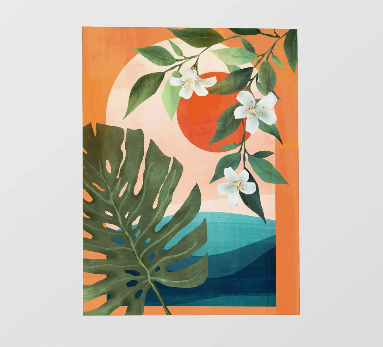 Tropical Summer Abstract Art 10 pellicola backlit da Flow Line