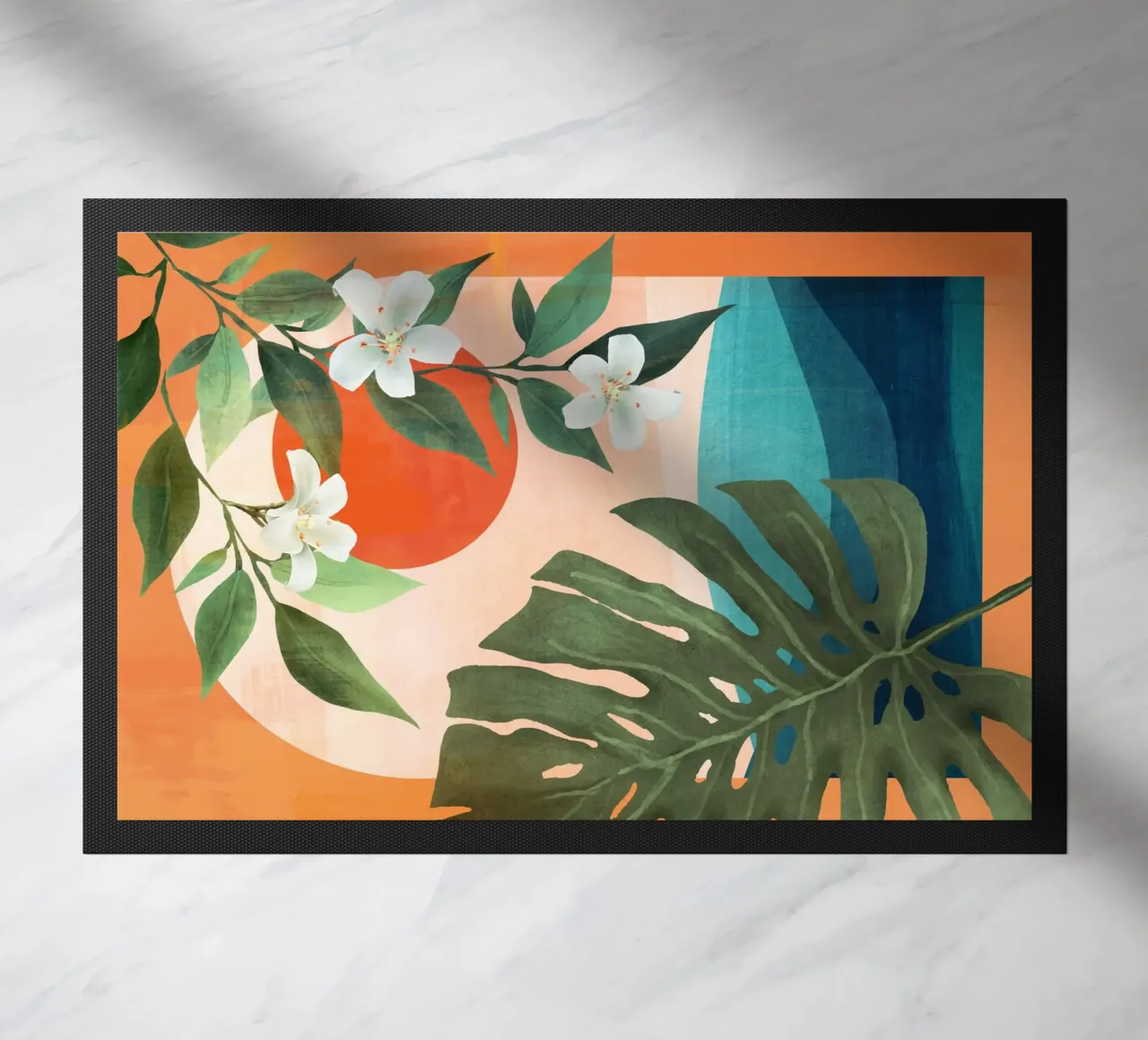 Tropical Summer Abstract Art 10 zerbino da Flow Line