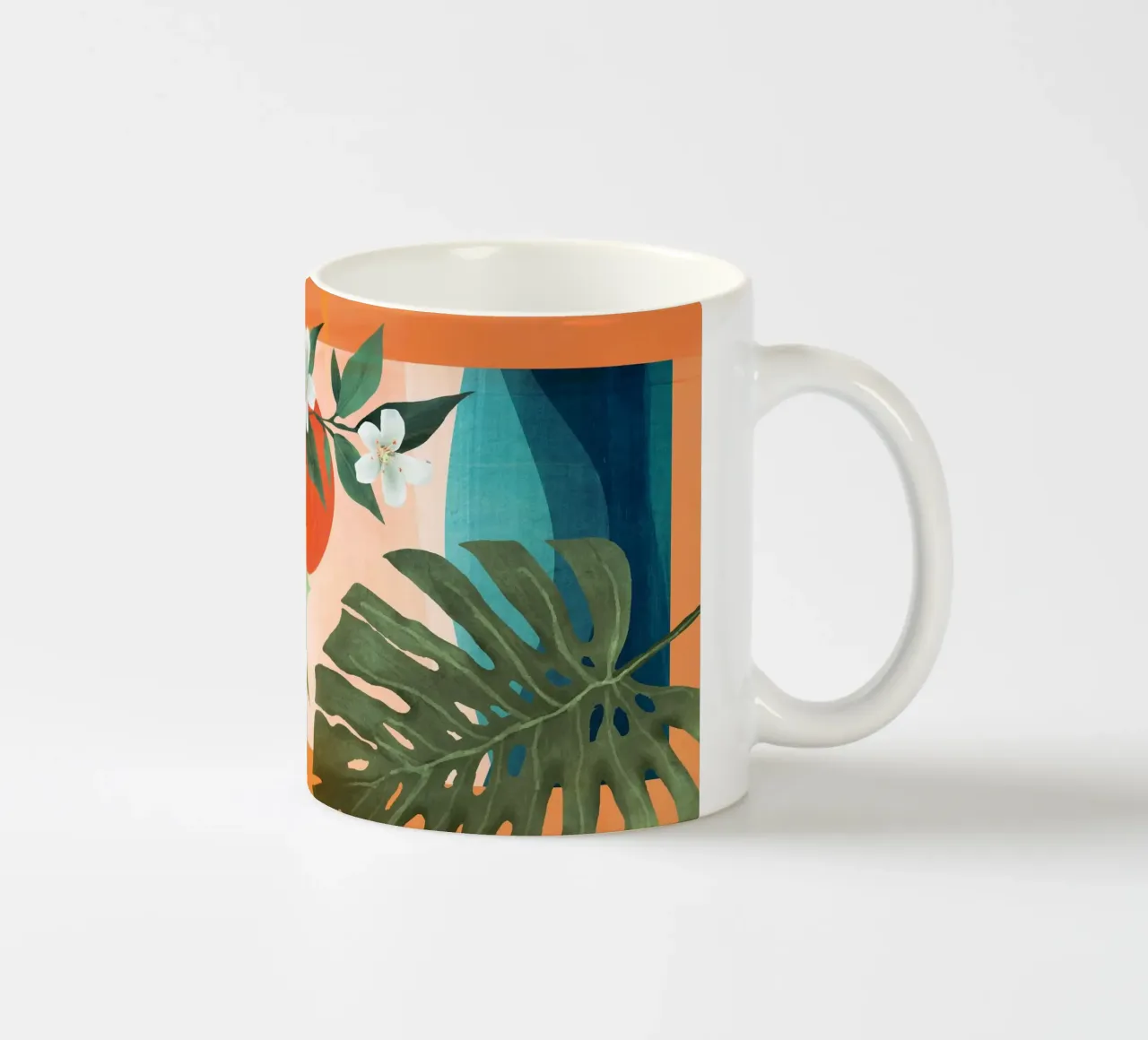 Tropical Summer Abstract Art 10 tazza in ceramica da Flow Line