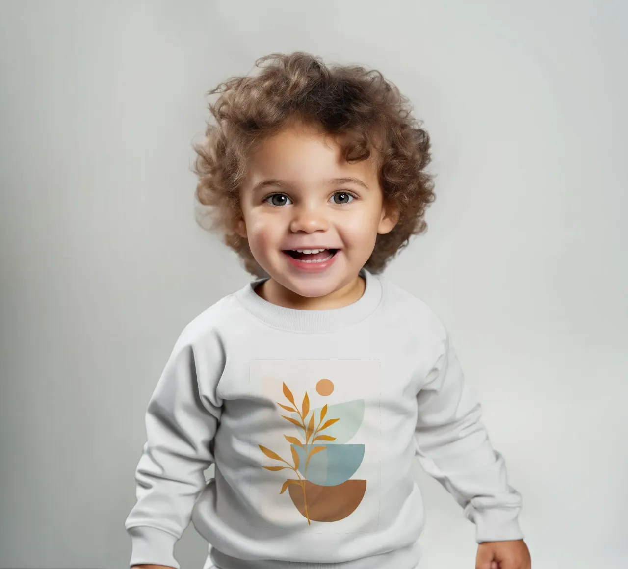 Soft Abstract Shapes 01 felpa neonato da Flow Line