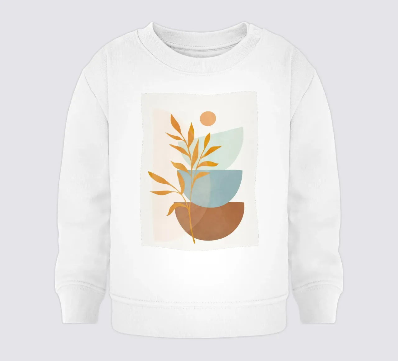 Soft Abstract Shapes 01 Baby Sweatshirt von Flow Line