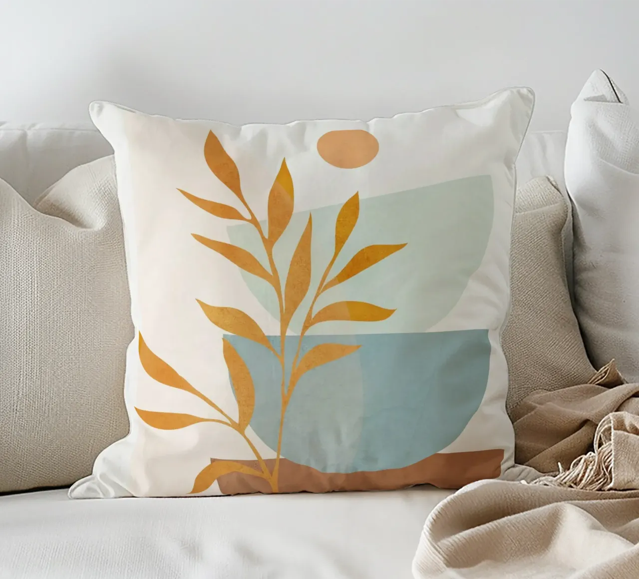 Soft Abstract Shapes 01 cuscino da Flow Line