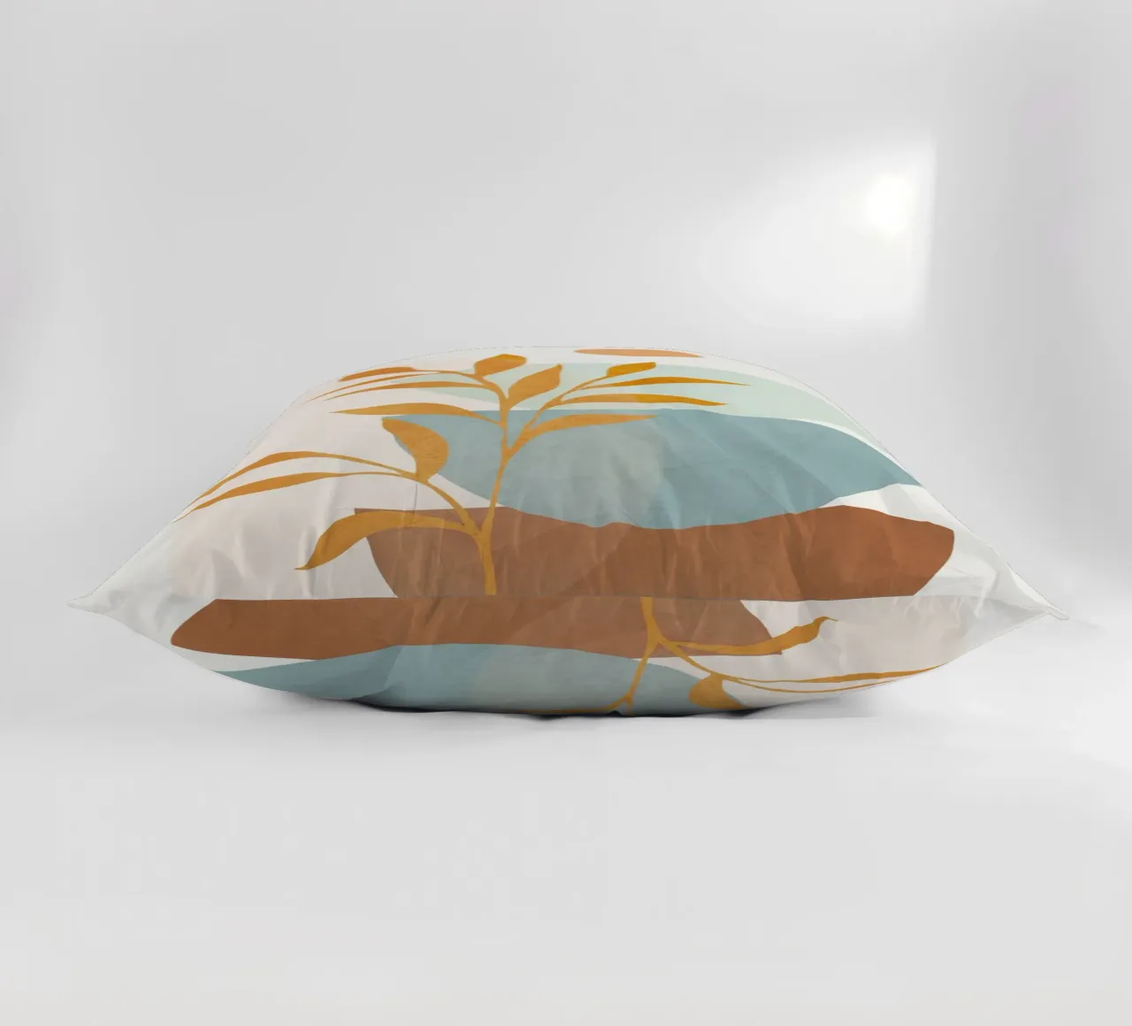 Soft Abstract Shapes 01 Kissen von Flow Line