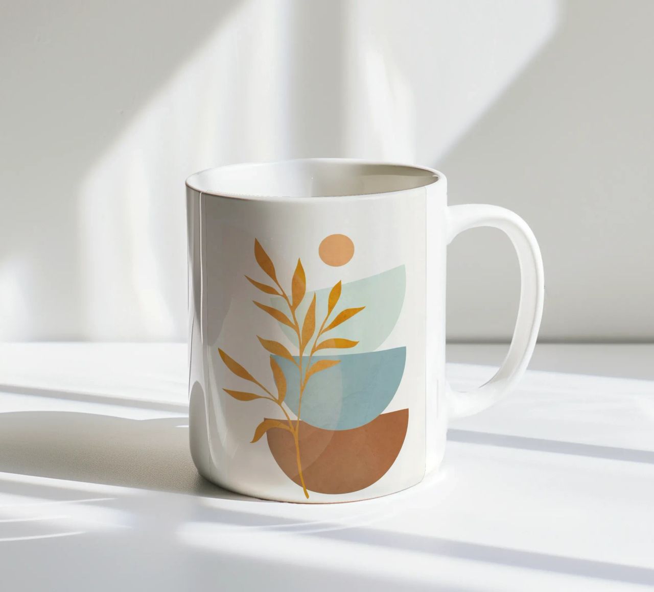 Soft Abstract Shapes 01 mug en céramique de Flow Line