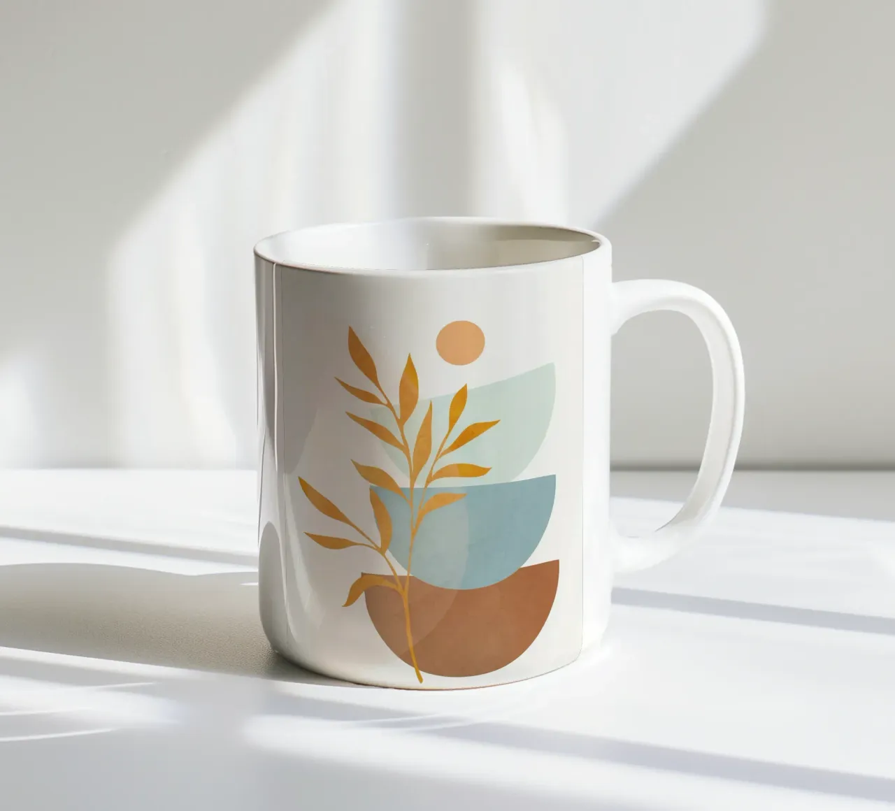 Soft Abstract Shapes 01 mug en céramique de Flow Line
