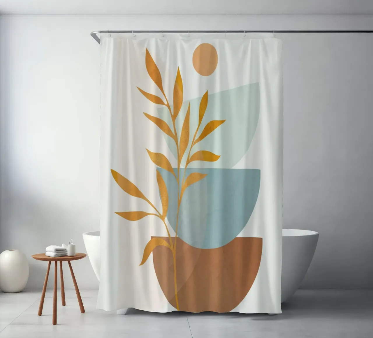Soft Abstract Shapes 01 tenda da doccia da Flow Line