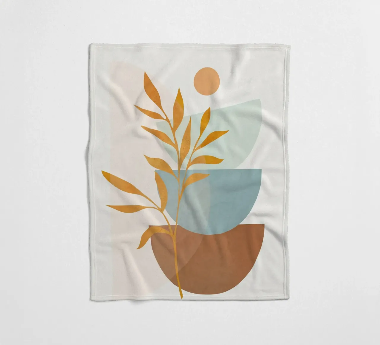 Soft Abstract Shapes 01 coperta in pile da Flow Line