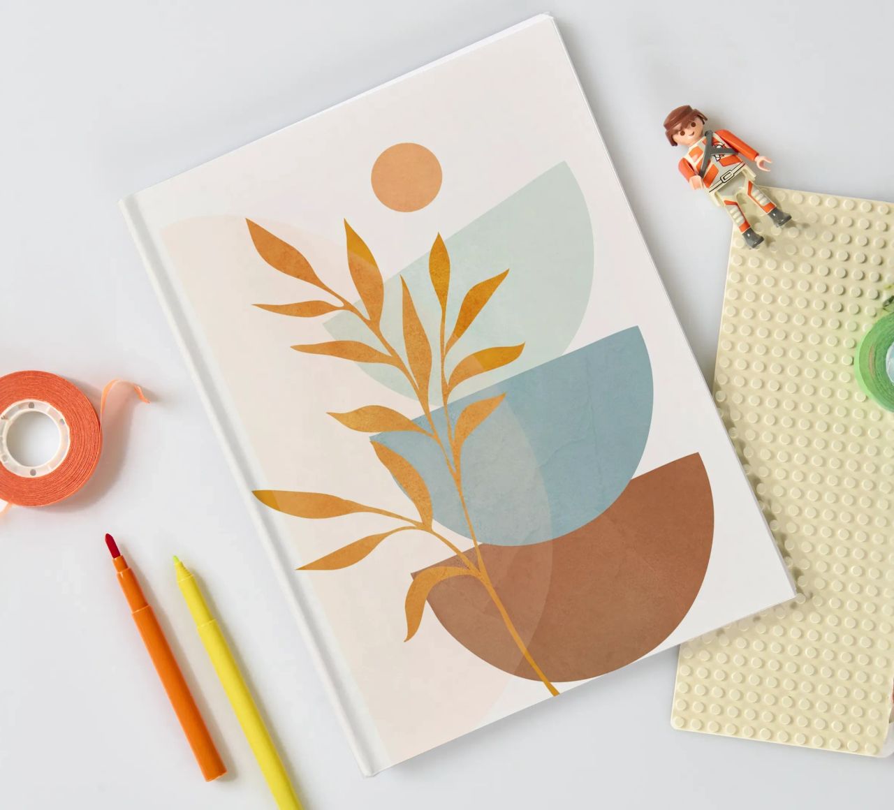 Soft Abstract Shapes 01 carnet de notes de Flow Line