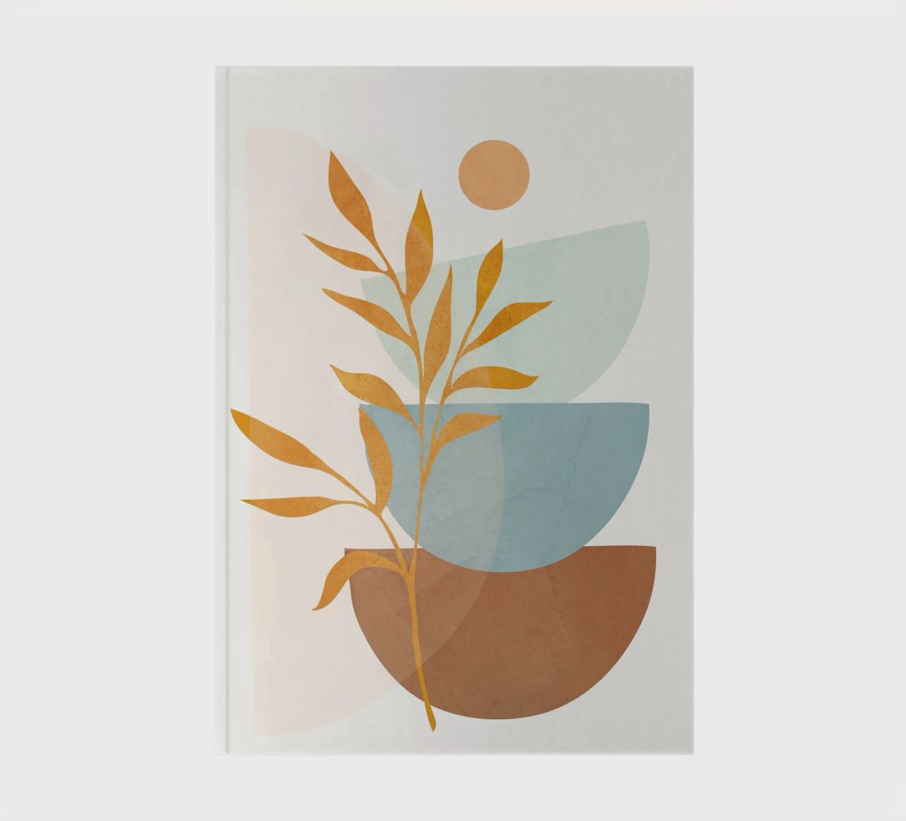 Soft Abstract Shapes 01 carnet de notes de Flow Line