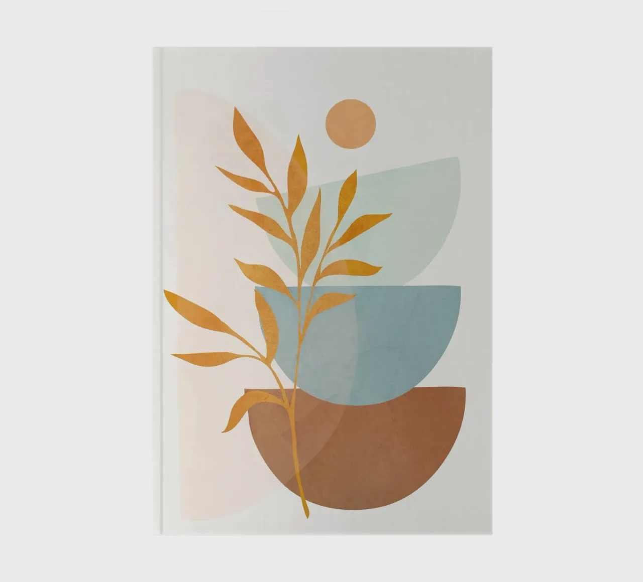 Soft Abstract Shapes 01 Notizbuch von Flow Line