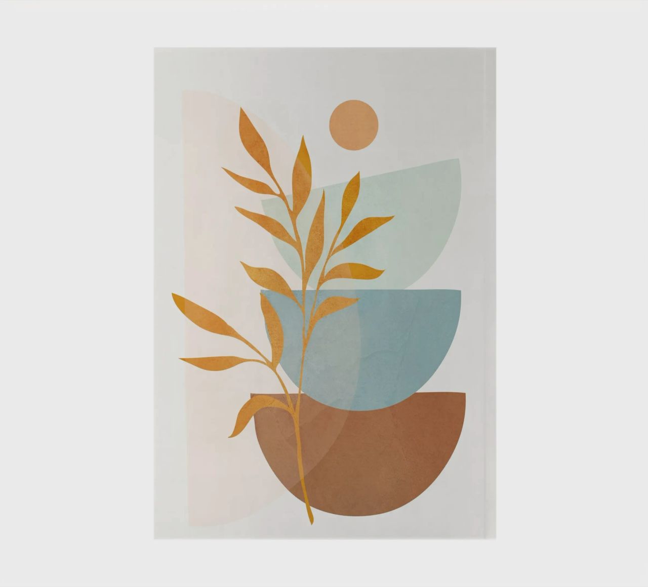 Soft Abstract Shapes 01 carnet de notes de Flow Line