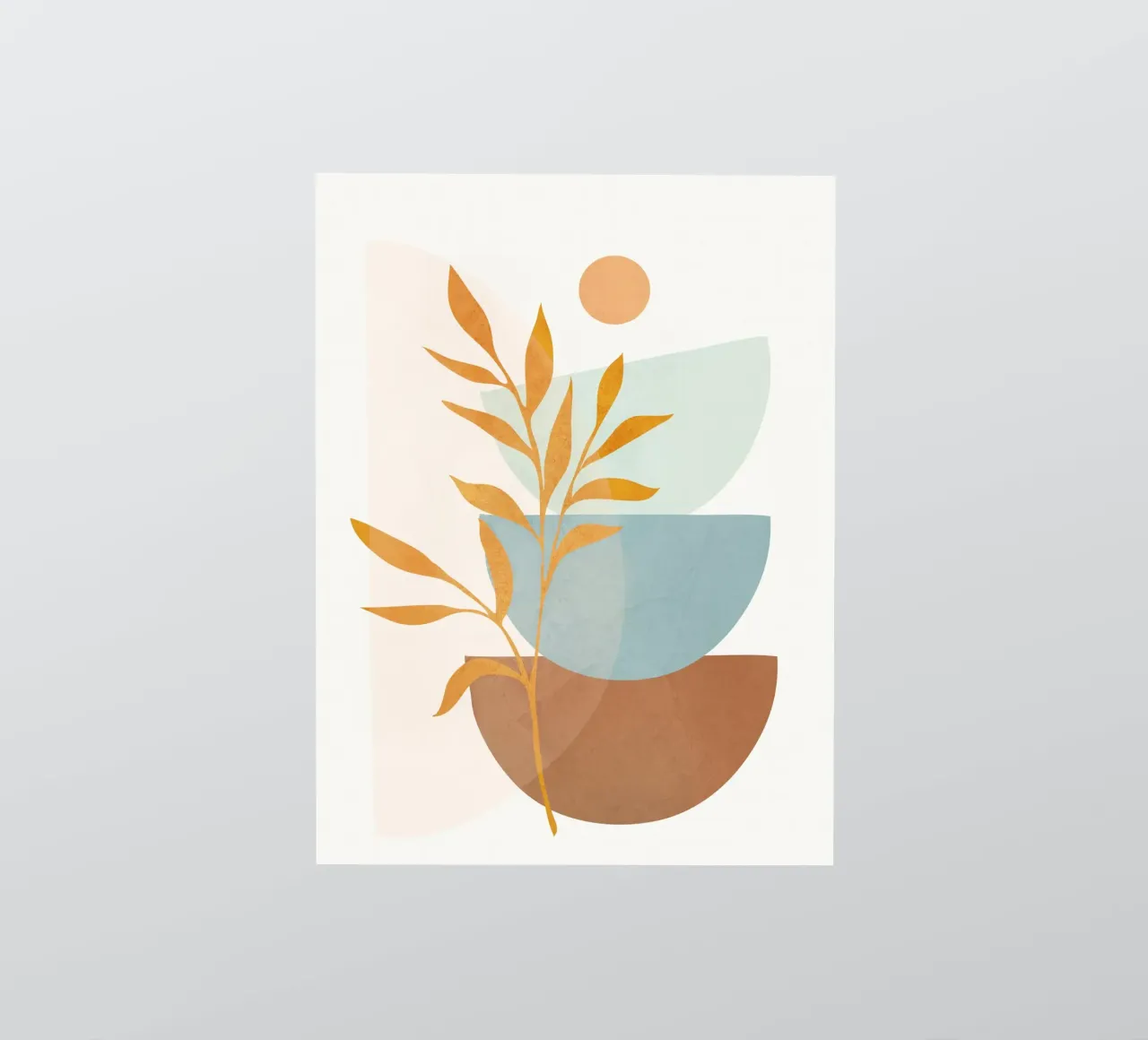 Soft Abstract Shapes 01 pegatina de Flow Line