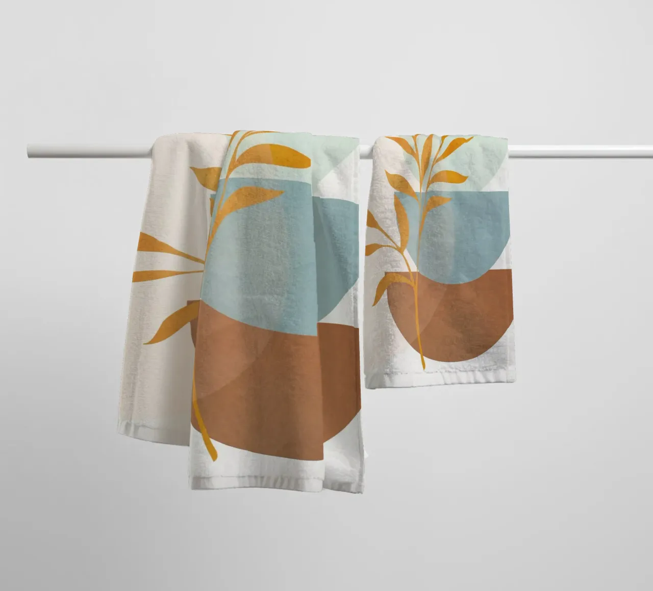 Soft Abstract Shapes 01 asciugamano da bagno da Flow Line