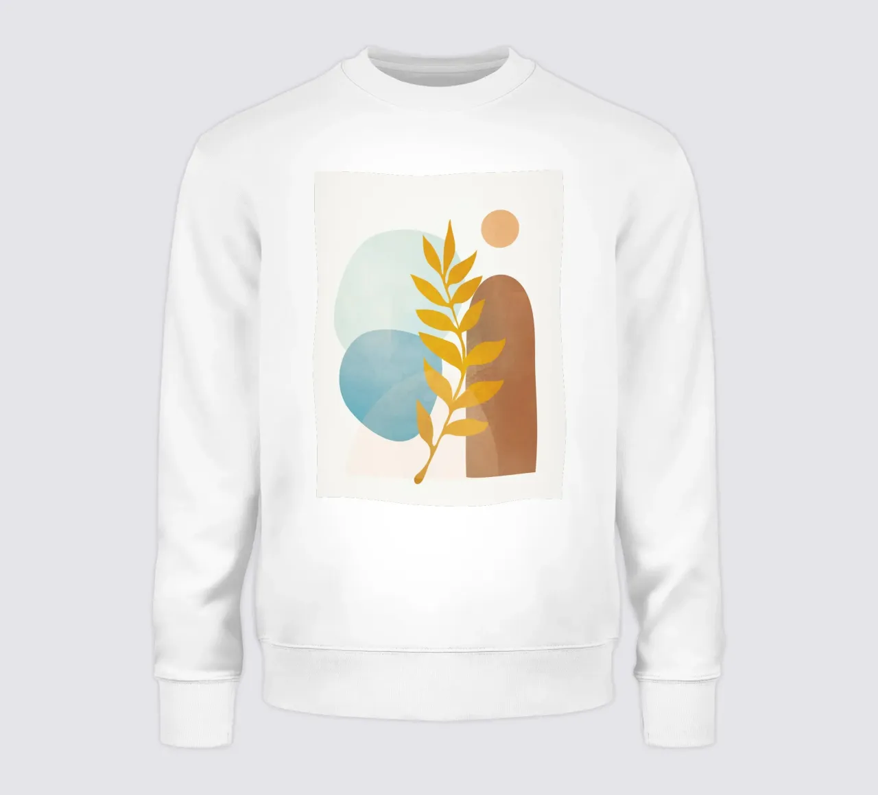 Soft Abstract Shapes 04 Sweatshirt von Flow Line