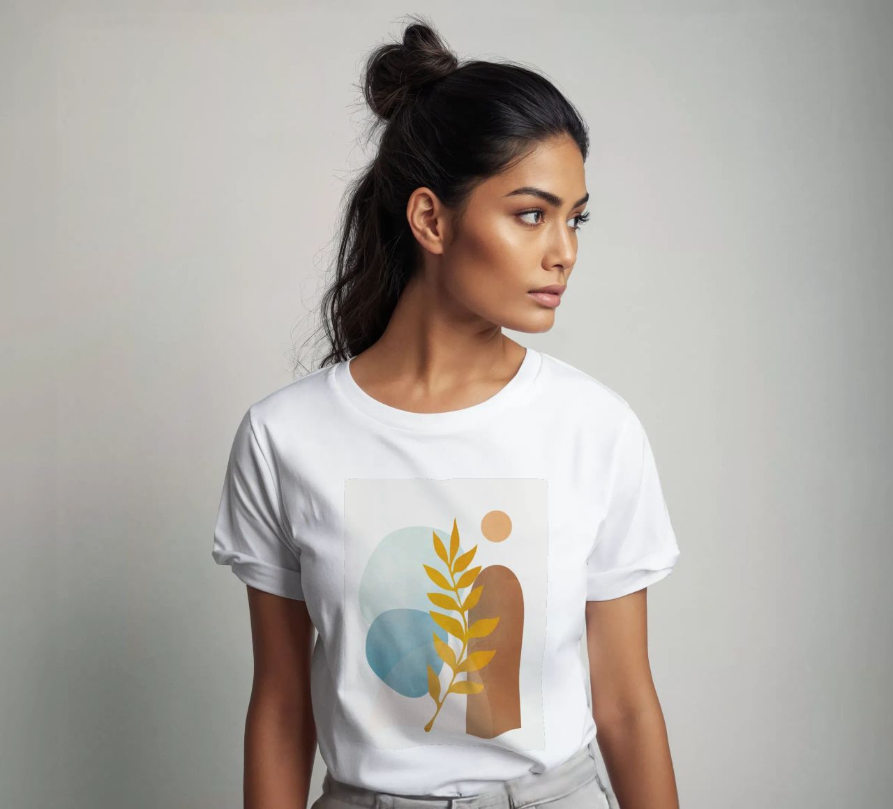 Soft Abstract Shapes 04 t-shirt da Flow Line