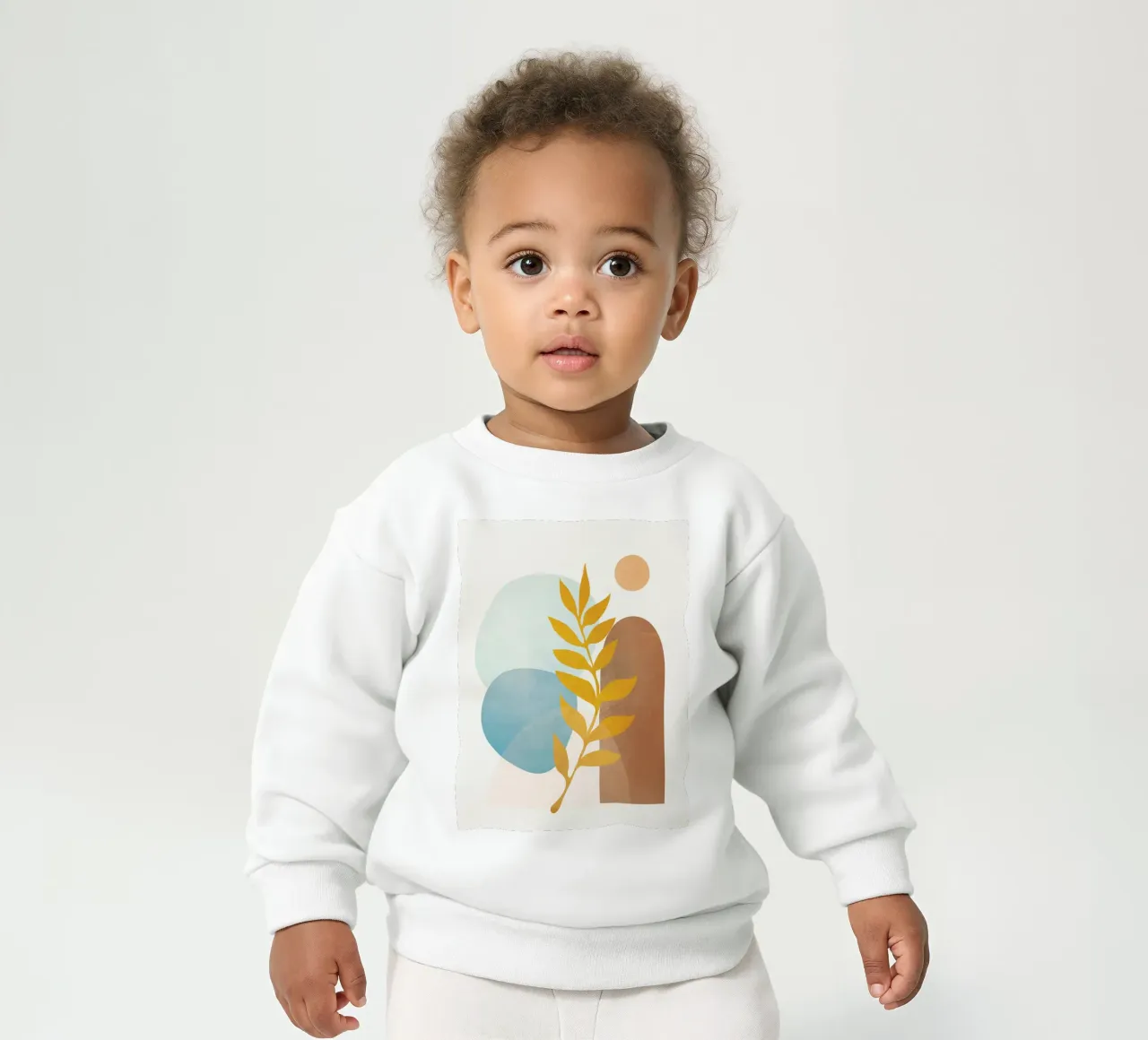 Soft Abstract Shapes 04 Baby Sweatshirt von Flow Line
