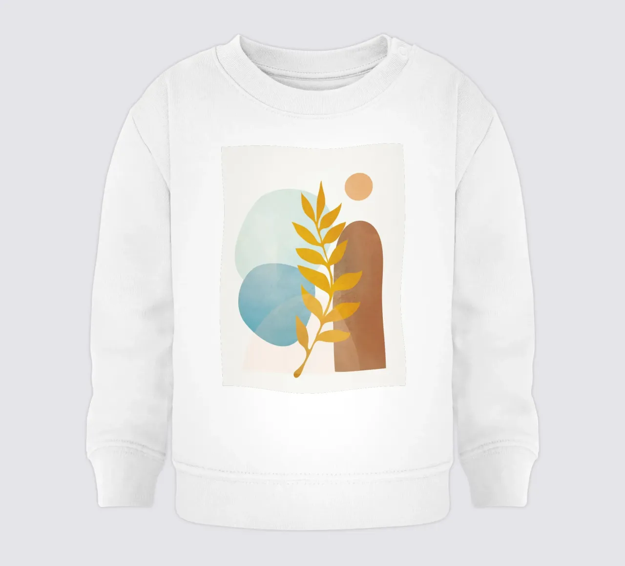Soft Abstract Shapes 04 Baby Sweatshirt von Flow Line