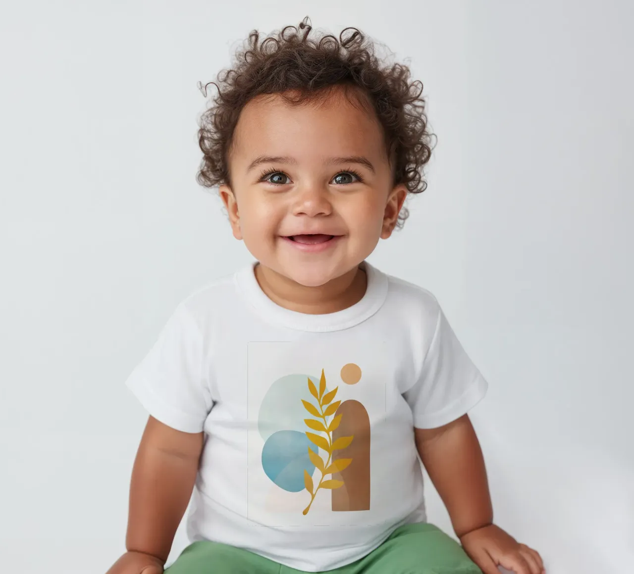 Soft Abstract Shapes 04 maglietta neonato da Flow Line