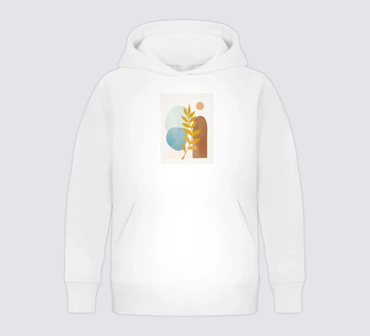 Soft Abstract Shapes 04 felpa bambino con cappuccio da Flow Line