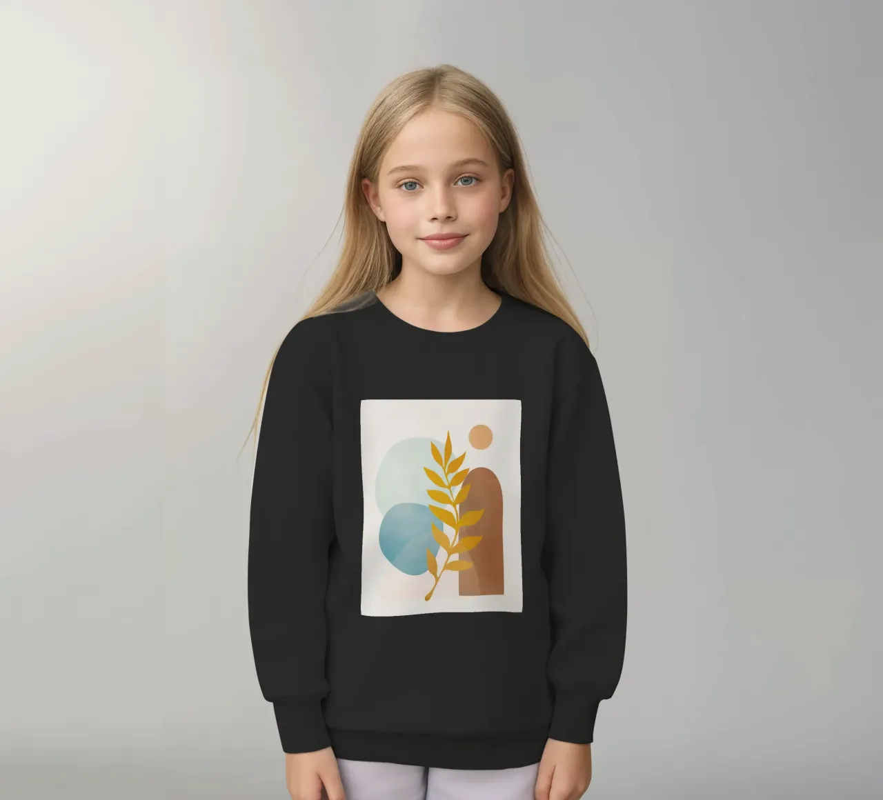 Soft Abstract Shapes 04 felpa bambino da Flow Line