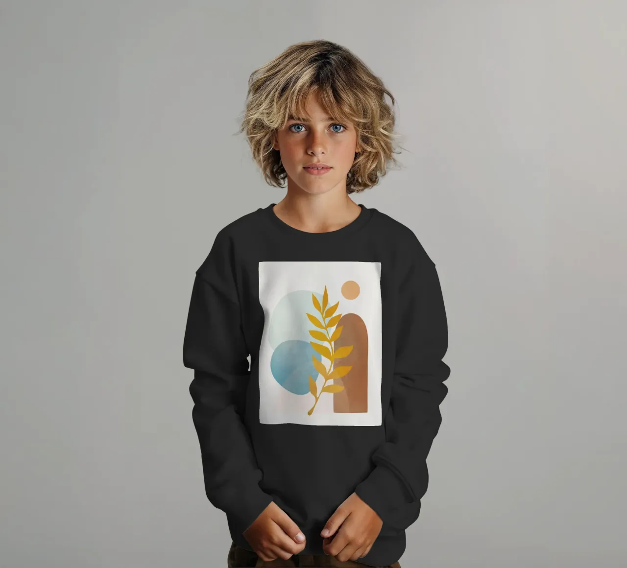 Soft Abstract Shapes 04 felpa bambino da Flow Line