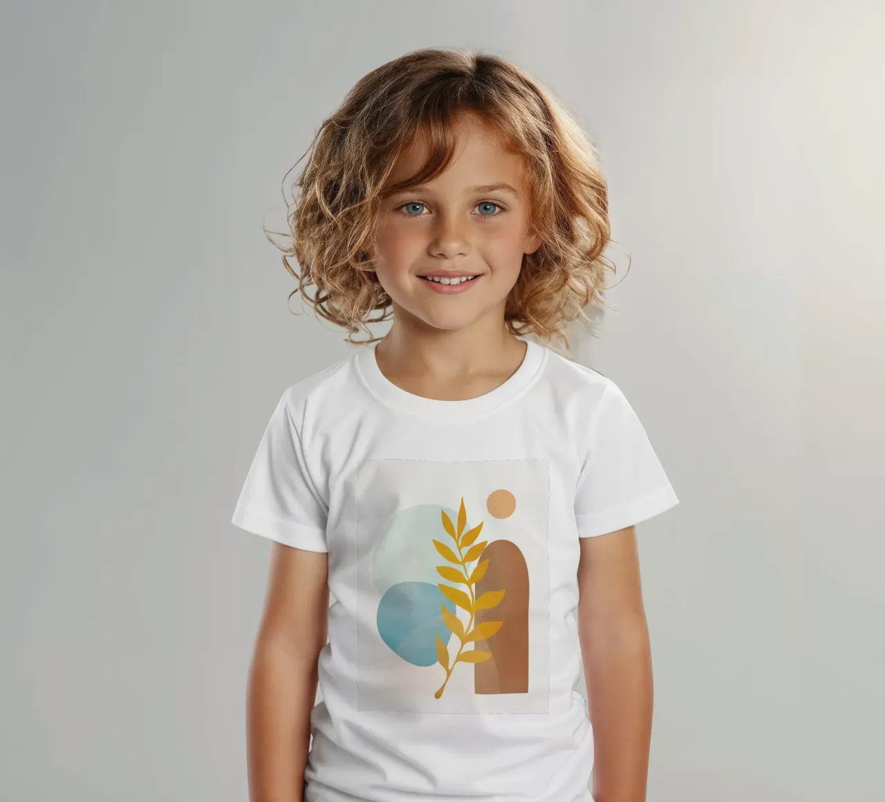 Soft Abstract Shapes 04 t-shirt bambini da Flow Line